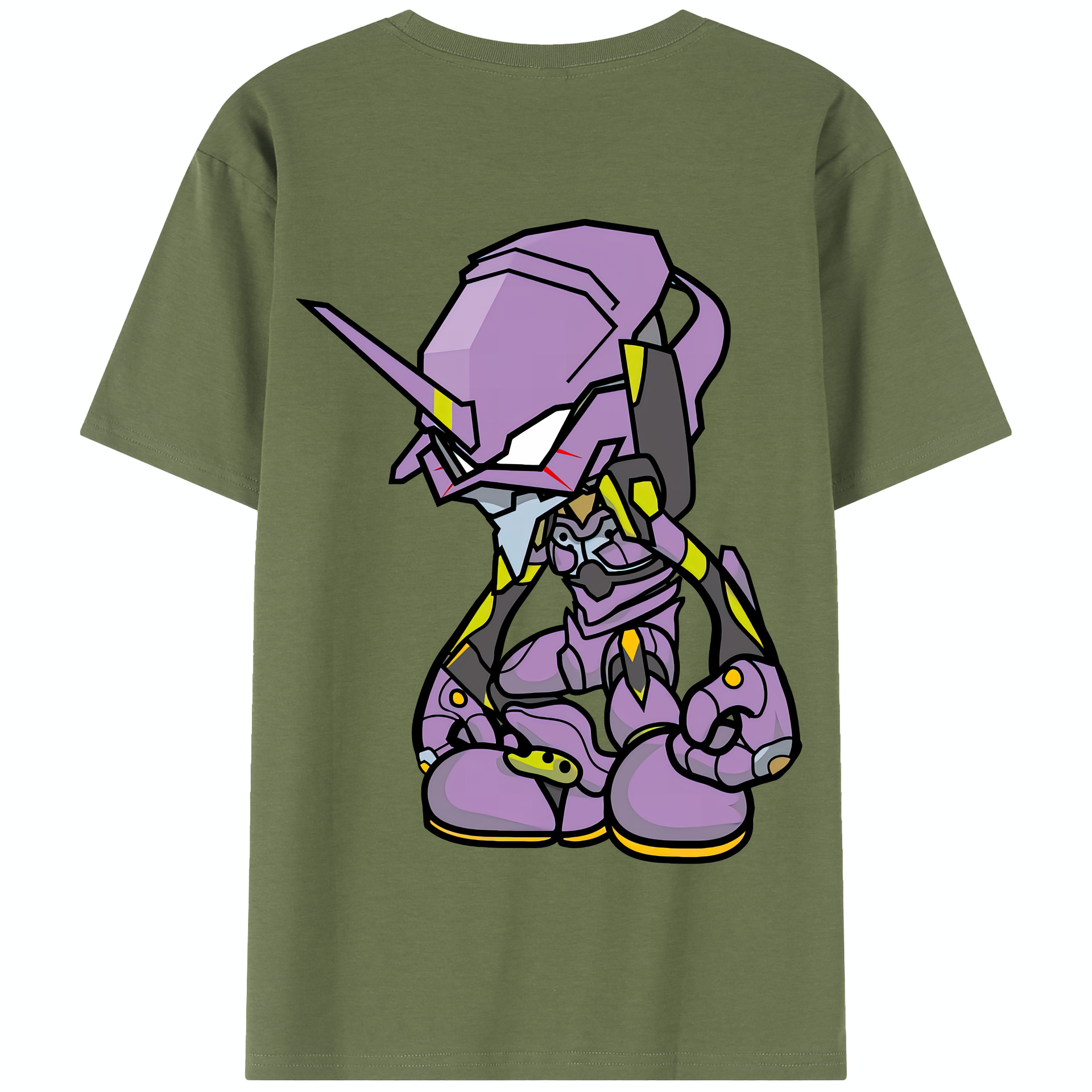（画像用） EVA 新世紀エヴァンゲリオン 綿100％半袖Tシャツ（背面プリント）
